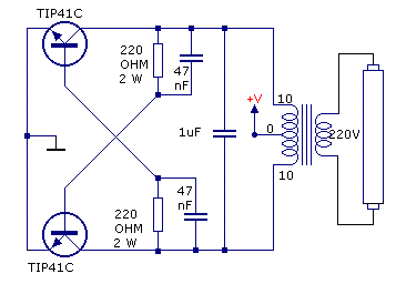 lampara con 12VDC Ladelec