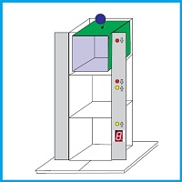 ascensor maqueta