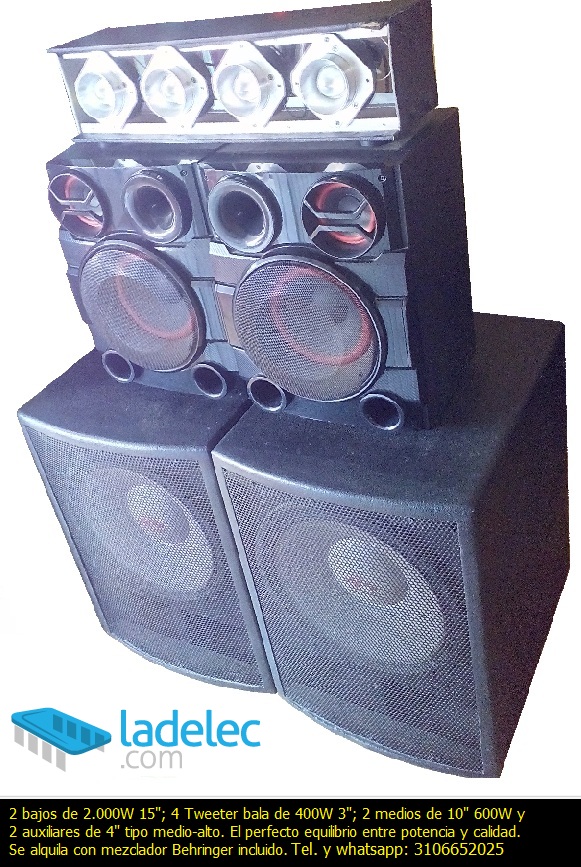 Sistema de audio profesional de 2.800 W