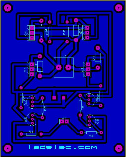 pcb puente h bjt