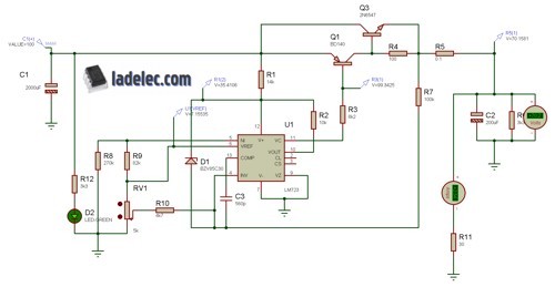 Fuente de poder regulada y / o variable de 0-60 V a 2A con LM723