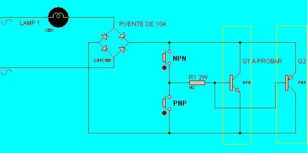 Probador de transistores de potencia BJT ladelec