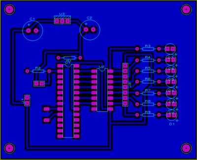 subida 7 led pcb