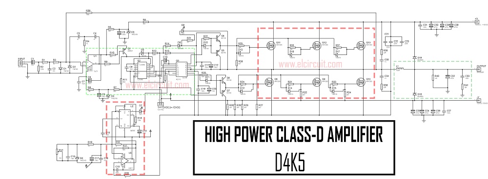 clase d 6 mosfet