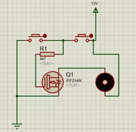 biestable motor dc con mosfet