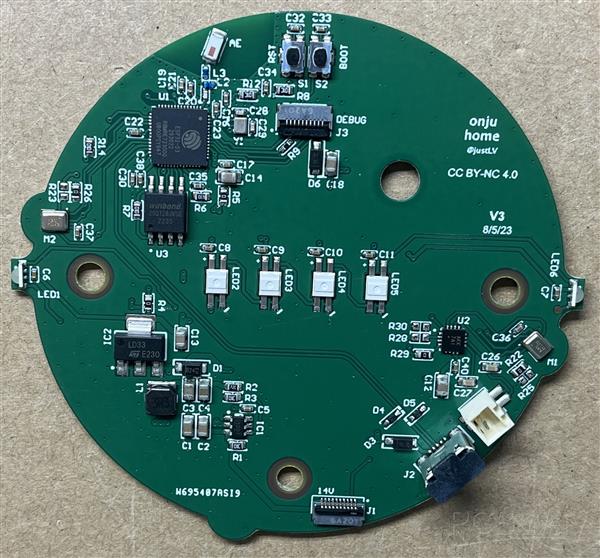 pcb circular elaborado en PCBWay